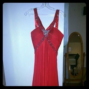 Gorgeous red evening gown