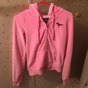 VS Pink zip up hoodie
