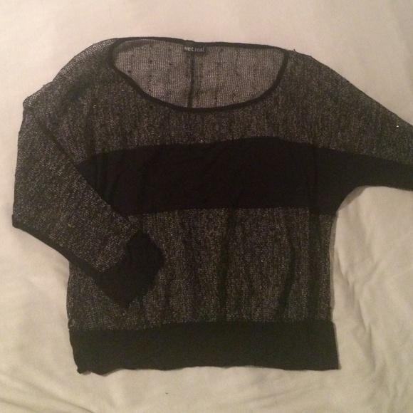 Black knit sweater
