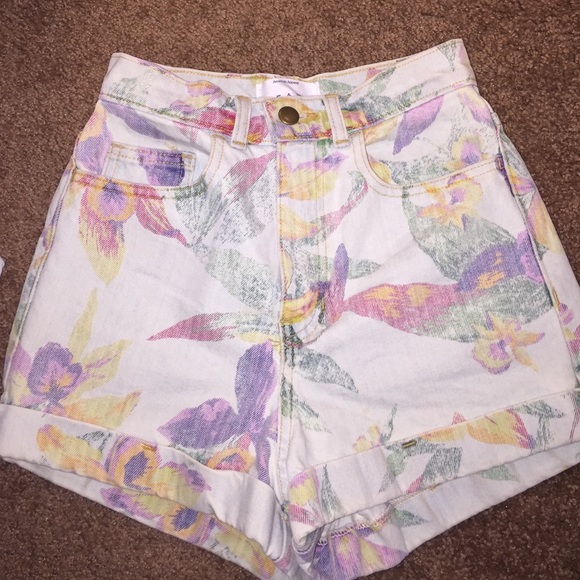 Printed American apparel high waisted denim