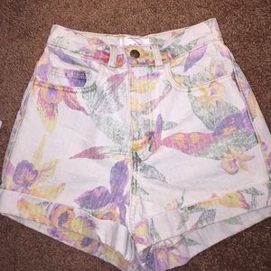 Printed American apparel high waisted denim