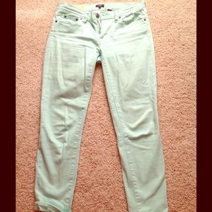 J Crew Mint Jeans