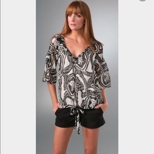 DVF silk top