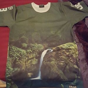 All over forest mesh tee