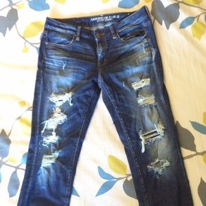 American Eagle Tall Distressed Jeggings