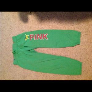 Victoria Secret Green Sweatpants