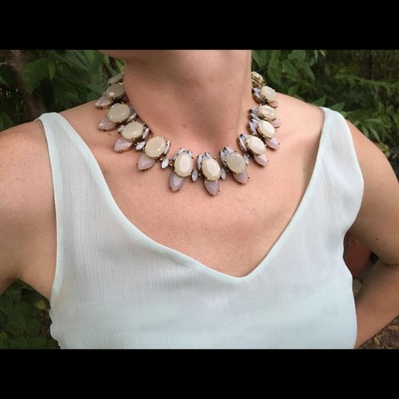 Grey Statement Necklace