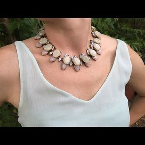 Grey Statement Necklace