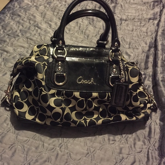 Black coach purse