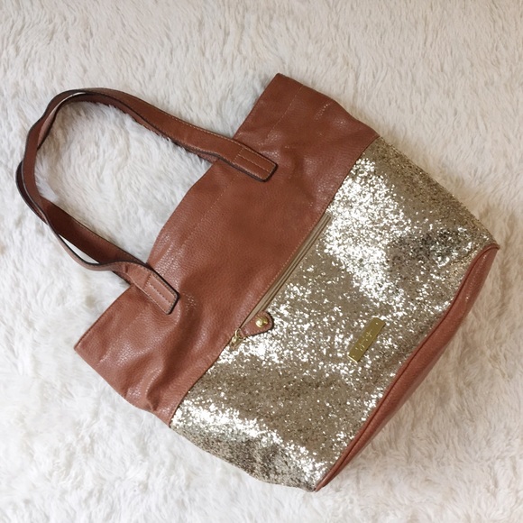 Jessica Simpson glitter tote