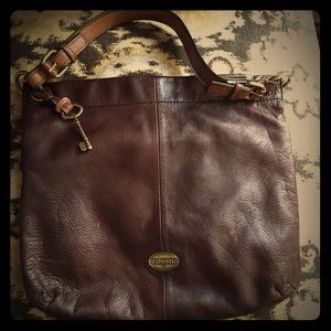 Fossil leather bag