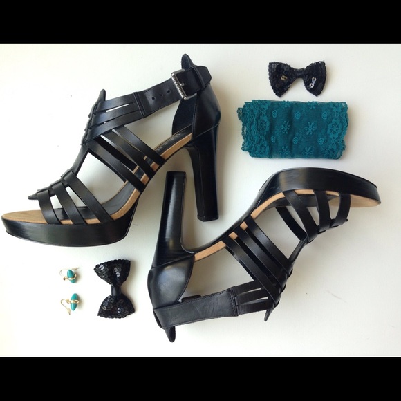 Ralph Lauren Shoes - Ralph Lauren Black Leather Platforms: NWT