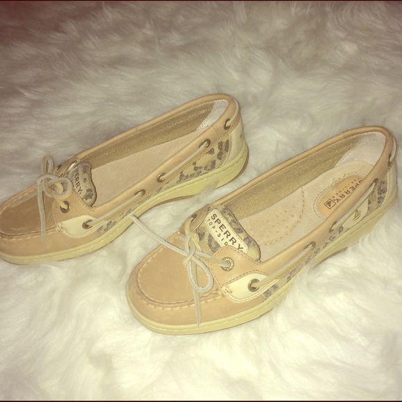 Sperry Sequined Leopard & Cream Top-Siders