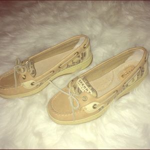 Sperry Sequined Leopard & Cream Top-Siders