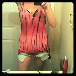 Pink and blue retro tye-dye Tank!!