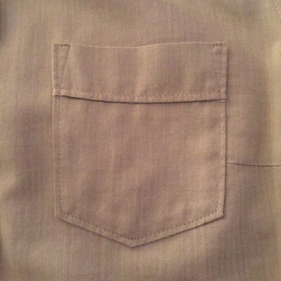 Sage green herringbone Oxford - J. Crew factory - Picture 3 of 3