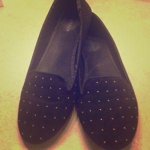 Old Navy Black studded flats