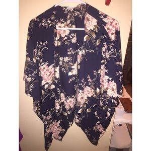 Painted threads Floral Kimono