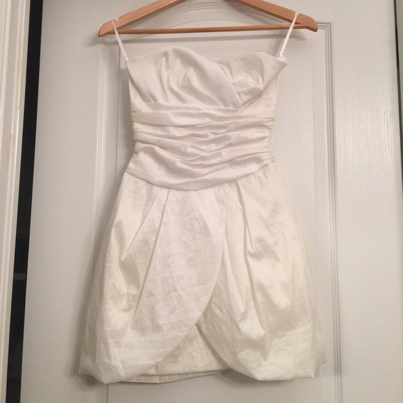 White Jessica McClintock formal dress