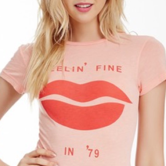 WILDFOX FINE SKINNY LIPS TEE