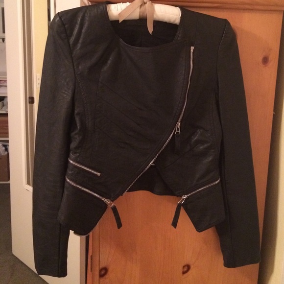 Faux leather jacket