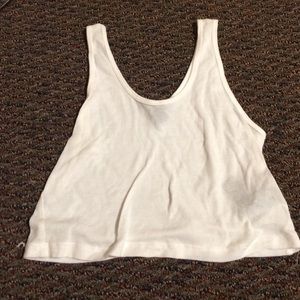 White Tank Crop Top