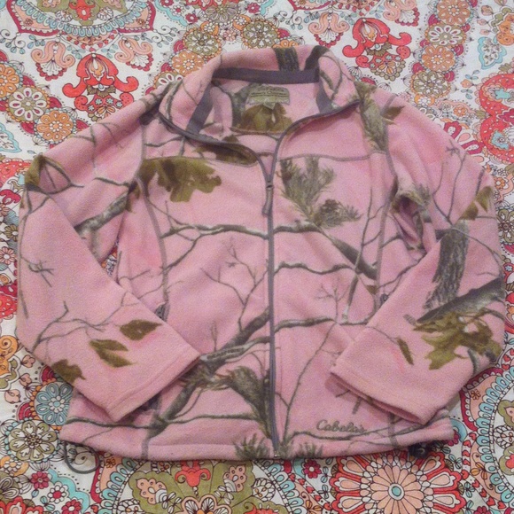 Cabela's Pink Camo Women's Zip Up Jacket