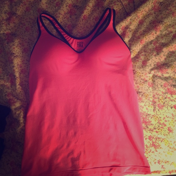 vs Pink racerback yoga workout tank