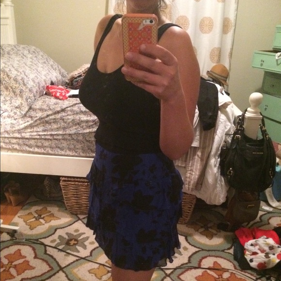 Express floral ruffled skirt!