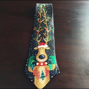 Christmas Reindeer Men’s Neck Tie