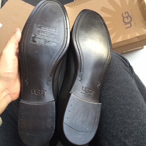 UGG authentic JO leather ankle boots sz 11 new - Picture 2 of 4