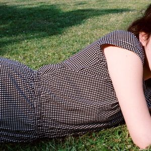 Grid Print AA Romper