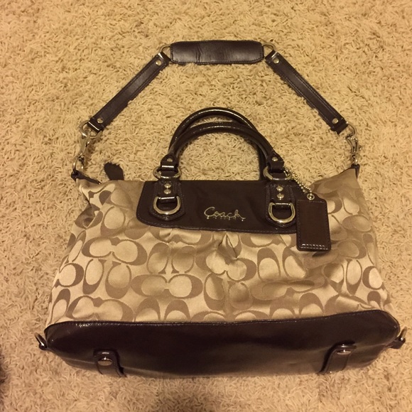 Authentic Used Coach! Brown/Gold! Great Condition!