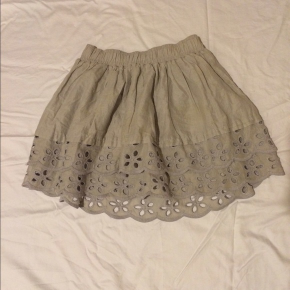 A&F Grey high waisted skirt