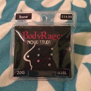 Bone nose studs, 20G,316L