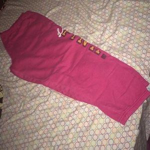 VS Pink crop sweats