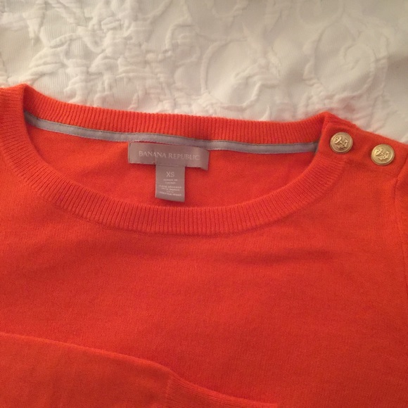 Bright orange nautical sweater-Banana Republic - Picture 2 of 3