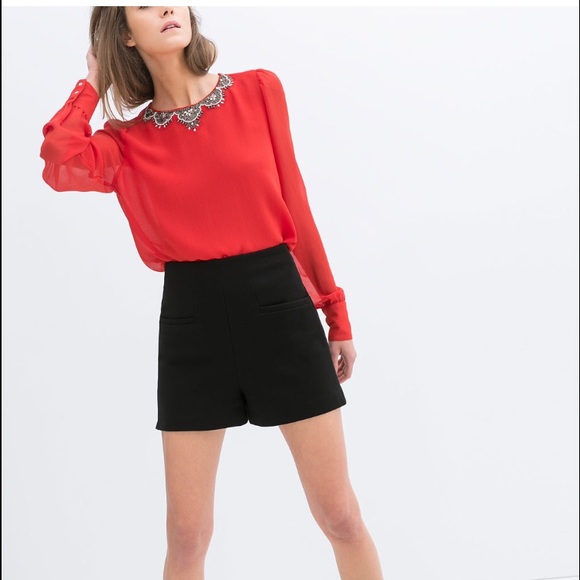 Beautiful beaded Zara blouse