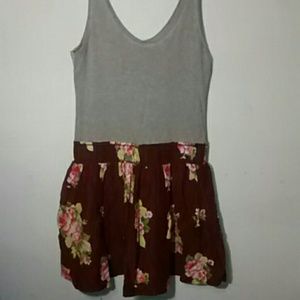 Maroon Flower Dress