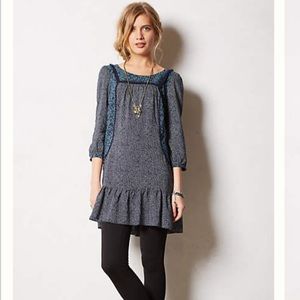 Anthropologie floral paix tunic