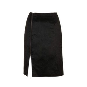 Topshop faux fur skirt