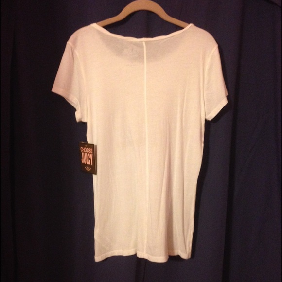 *SOLD IN BUNDLE* Juicy Couture White Shirt - Picture 2 of 4