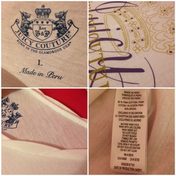 *SOLD IN BUNDLE* Juicy Couture White Shirt - Picture 3 of 4