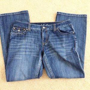 (14 Curvy Fit) INC Bling Button Bootcut Jeans