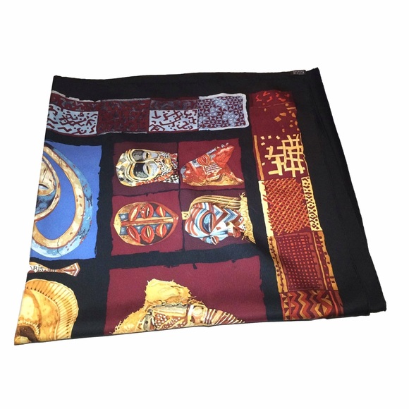 Hermes Accessories - 🔖SALE! Hermès Navy and Brown 'Persona' Scarf