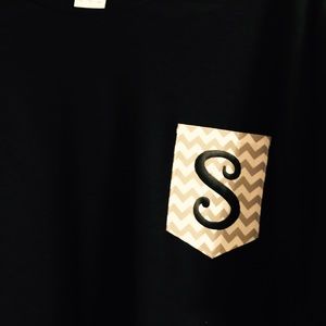 Monogrammed pocket t/shirt