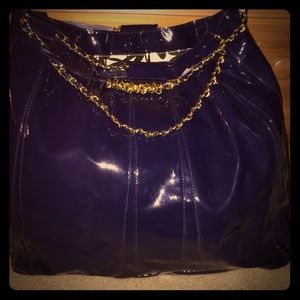 A Spiegel navy blue handbag
