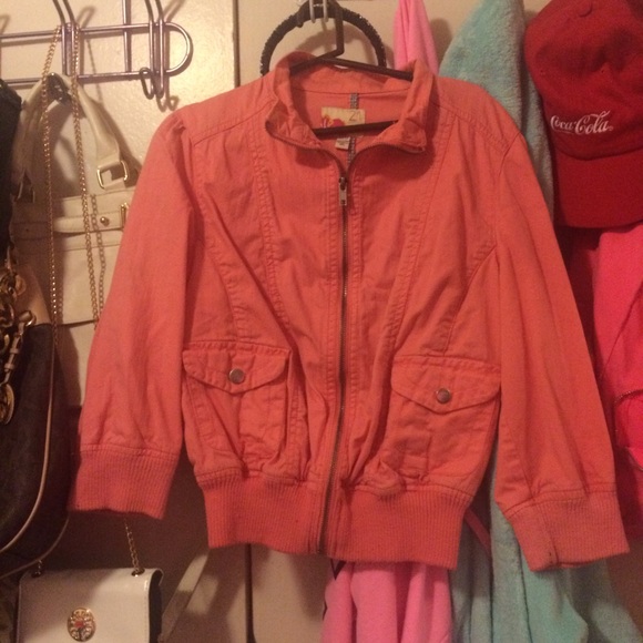 coral pink jacket