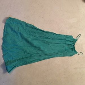Gap turquoise linen summer dress