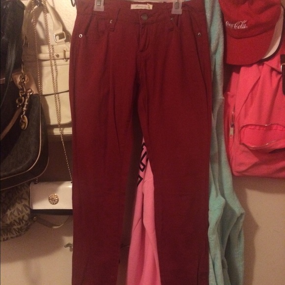Burgundy F21 pants